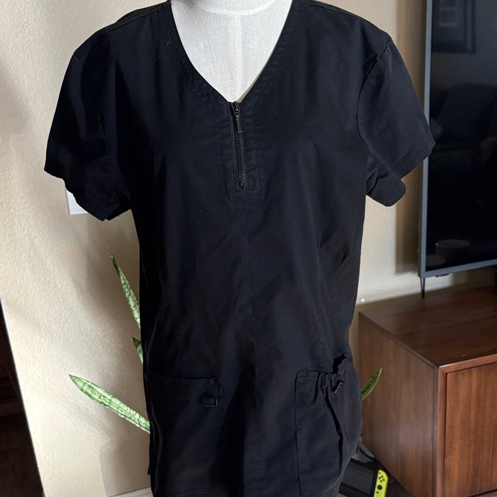 Koi Women's Black Scrub Top